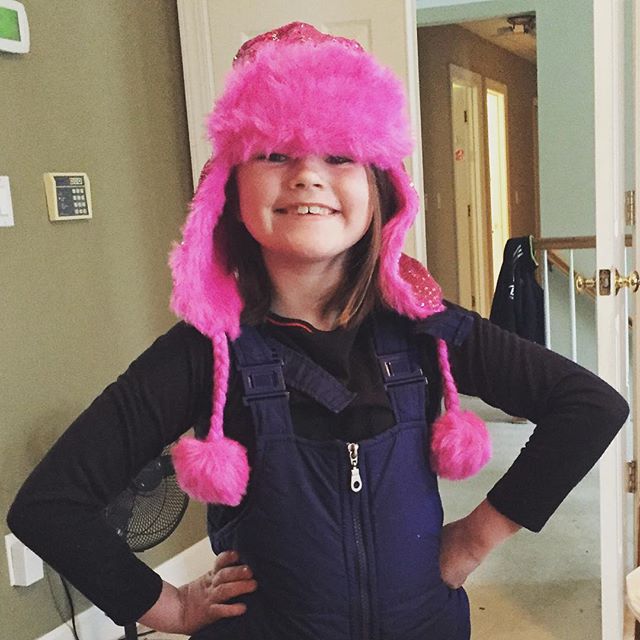 Happy snow day and birthday to my sweet girl! #thisis8 #snomg #charlotte