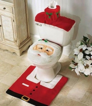 Santa Claus Toilet Seat Cover