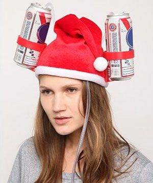 Santa Drinking Hat